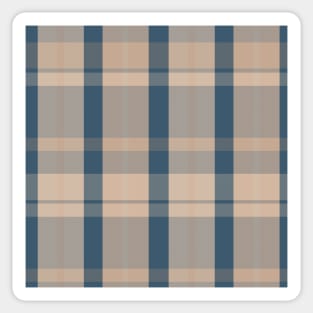 Cottagecore Aesthetic Aillith 2 Hand Drawn Textured Plaid Pattern Sticker